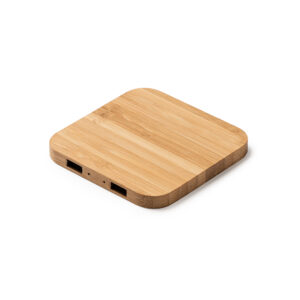 Încărcător wireless cu corp natural din bambus NEBULA